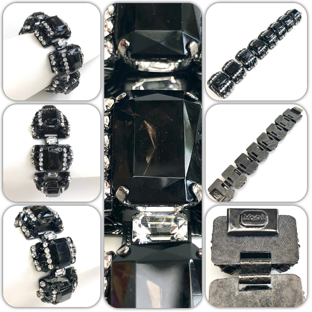 MOANS Smokey Stone Statement Fashion Bracelet NWOT